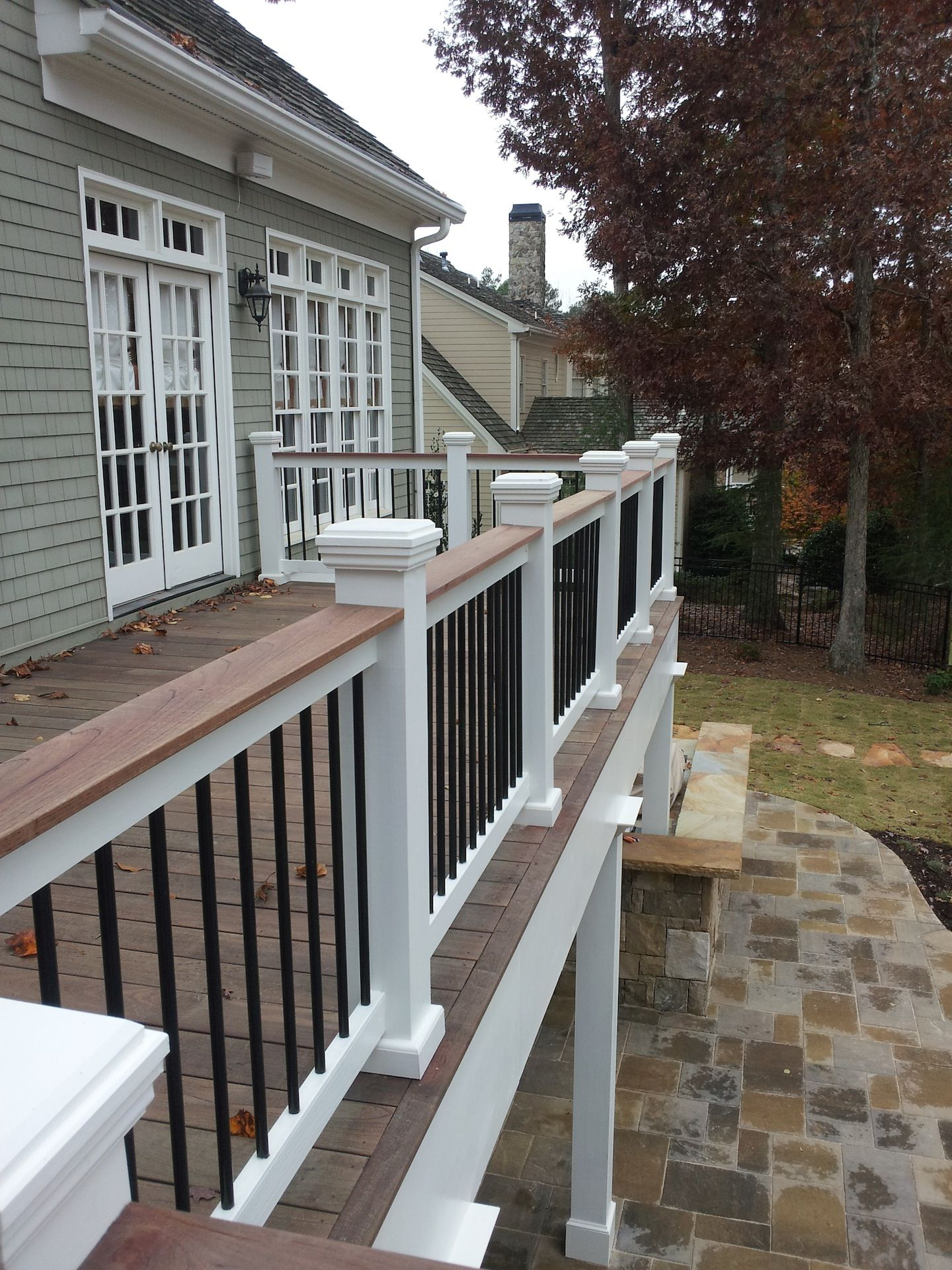 Two Tone Or Three Tone Deck Rails Can Tie It All Together When It in proportions 1440 X 1920
