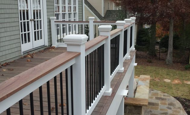 Two Tone Or Three Tone Deck Rails Can Tie It All Together When It in sizing 1440 X 1920