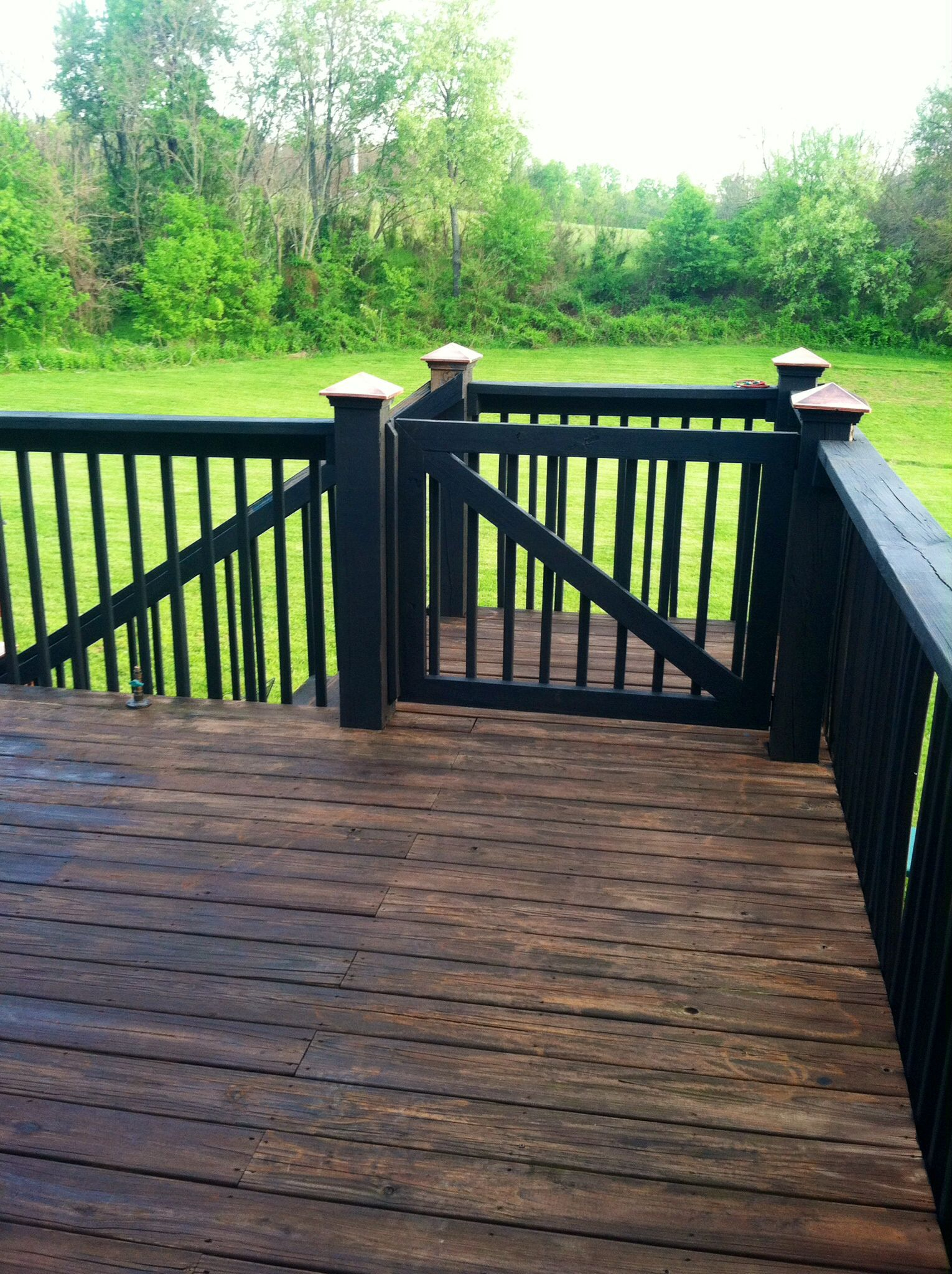 Two Toned Deck Decks In 2019 Deck Railing Design Diy Deck inside size 1530 X 2048