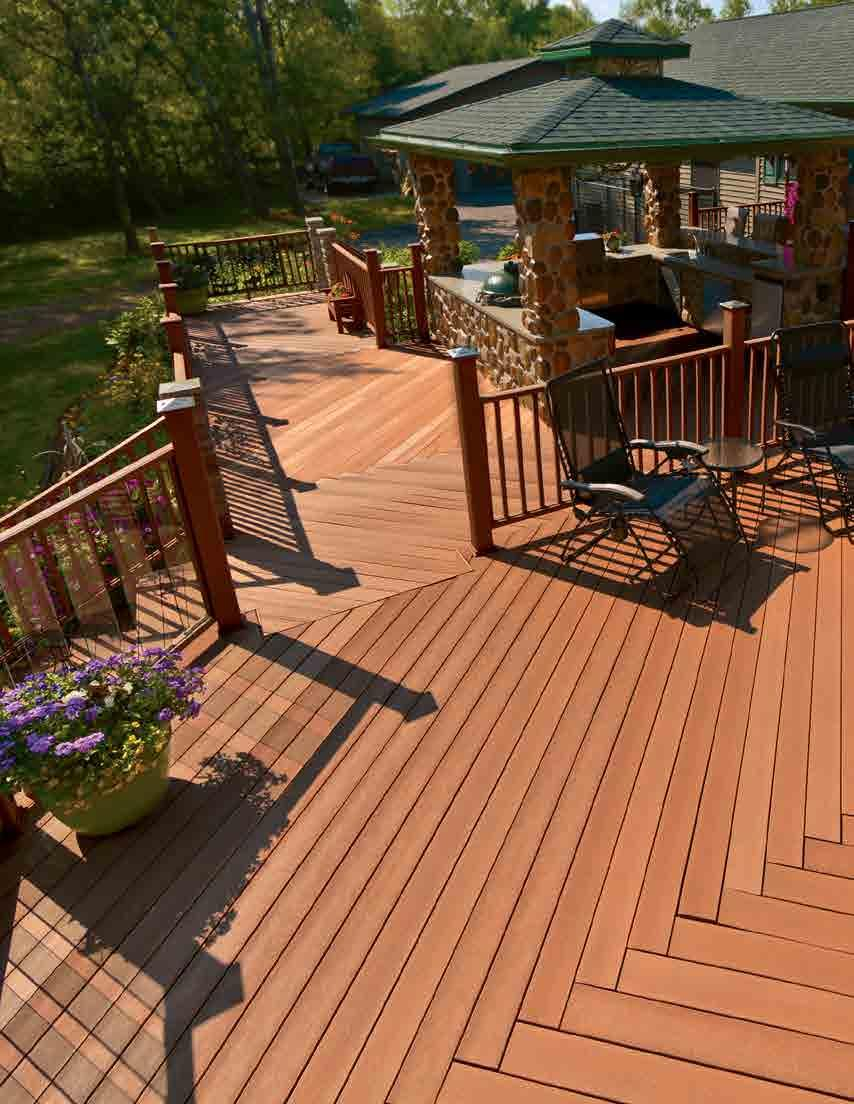 Ultradeck Low Maintenance Composite Decking Railing Deck Shown with regard to measurements 854 X 1104