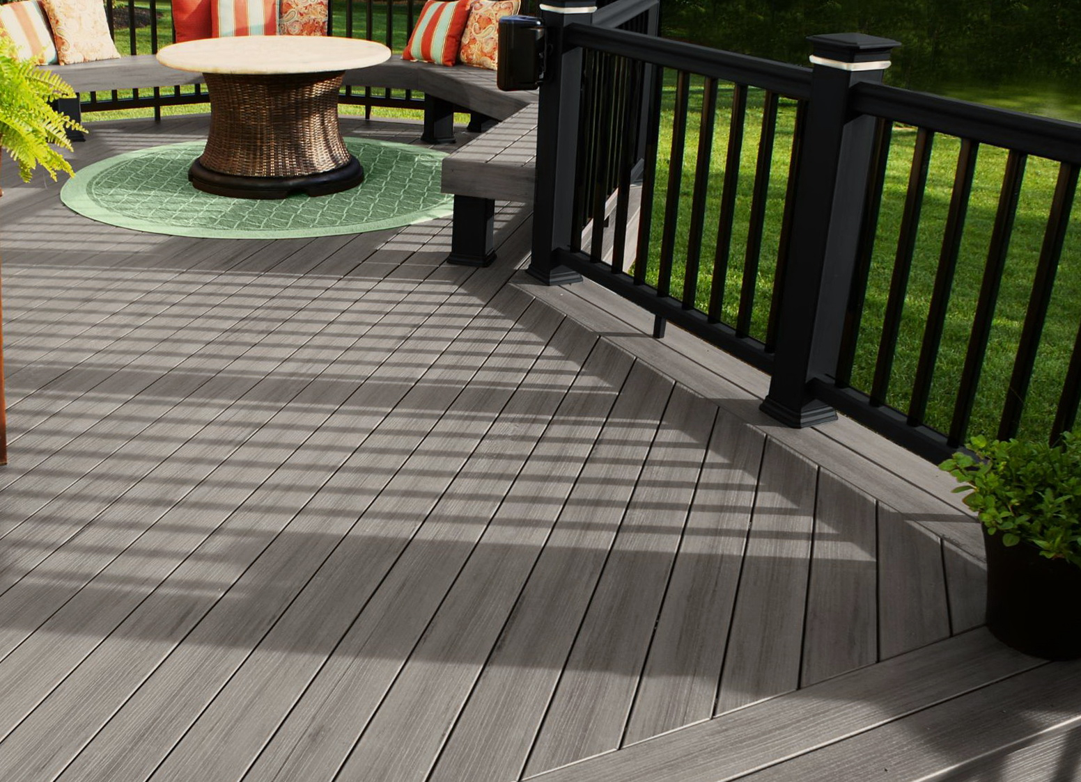 Ultradeck Natural Reversible Composite Decking Reviews Deck Porch with proportions 1552 X 1124