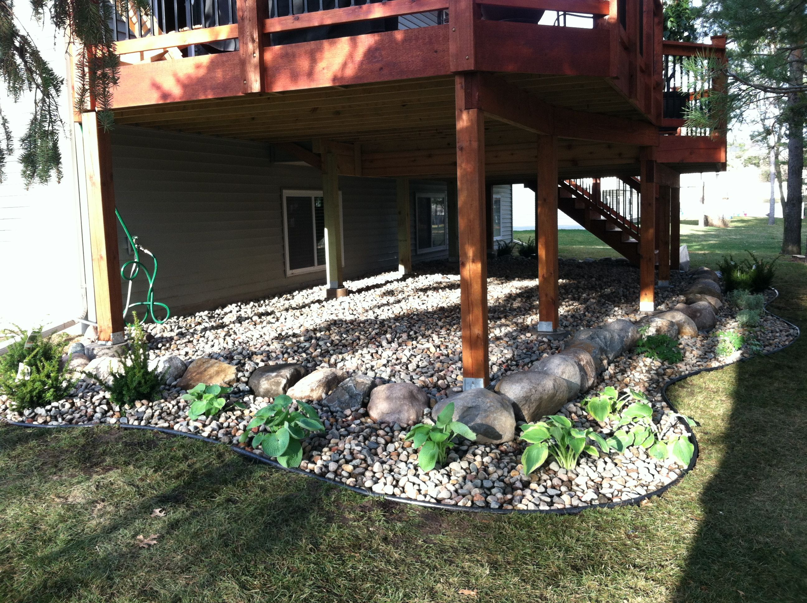 Under Deck Landscaping Great Idea Backyard In 2019 Under Deck for sizing 2592 X 1936