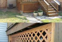 Under Deck Lattice With A Removable Panel And Locks Hides The Ugly for sizing 739 X 1143