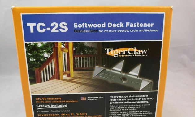 Upc 850925000827 Hidden Deck Fasteners Tiger Claw Fasteners Tc 2s with dimensions 1600 X 1200