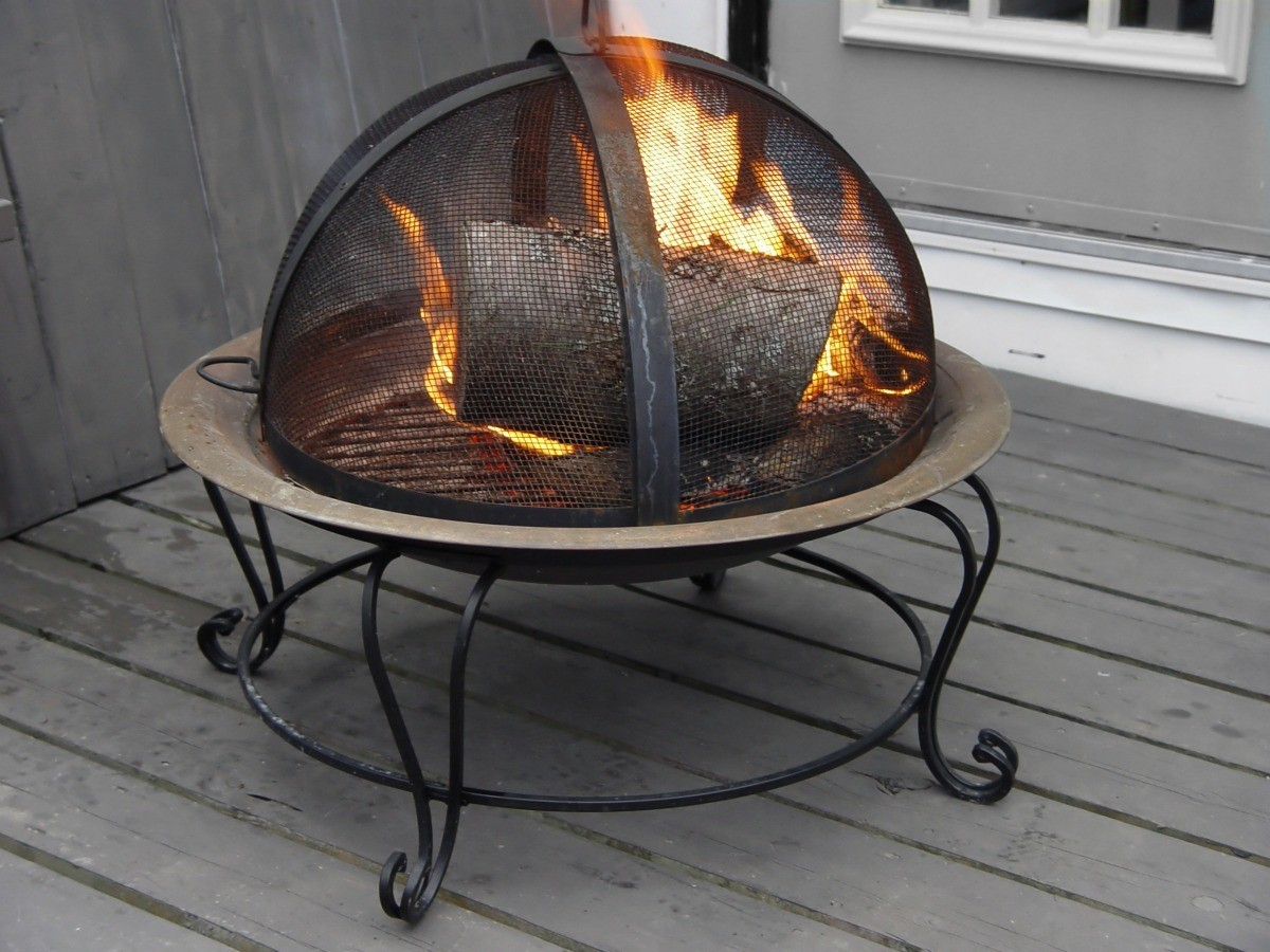 Using A Fire Pit On A Wood Deck Thriftyfun pertaining to measurements 1200 X 900