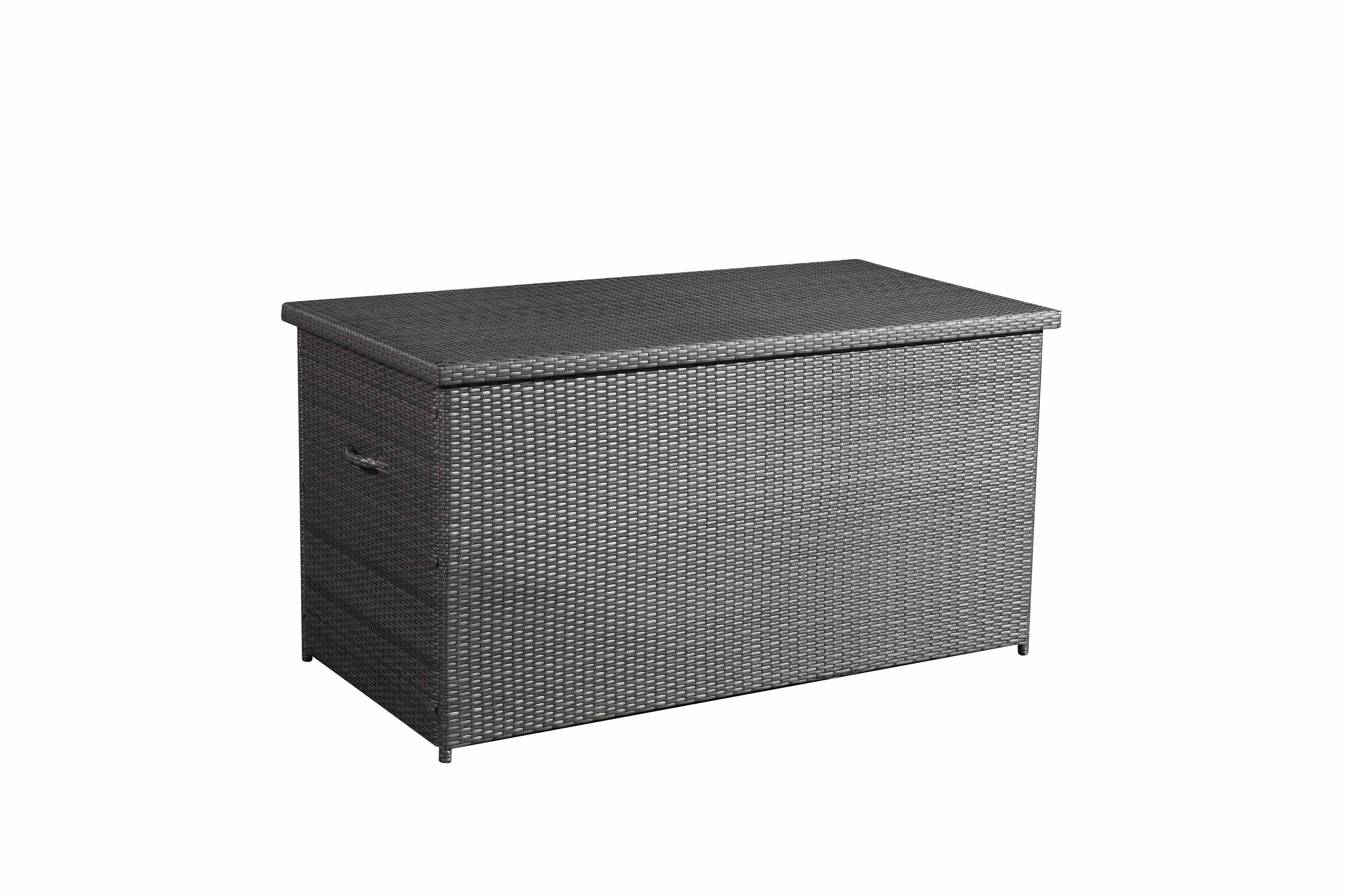 Velago 215 Gallon Wicker Deck Box Reviews Wayfair throughout measurements 5760 X 3840