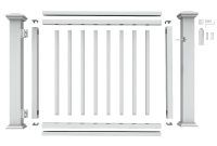 Veranda 36 In To 48 In White Polycomposite Rail Gate Kit 73040994 for sizing 1000 X 1000
