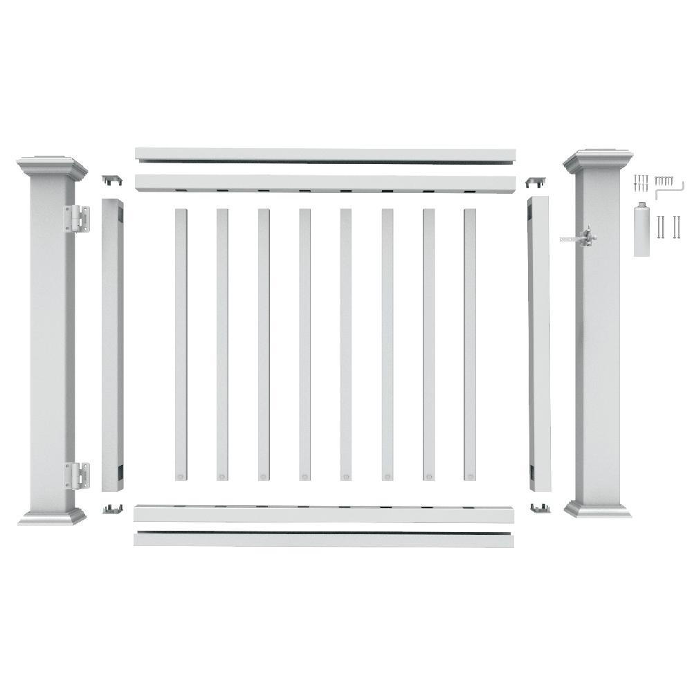 Veranda 36 In To 48 In White Polycomposite Rail Gate Kit 73040994 pertaining to size 1000 X 1000