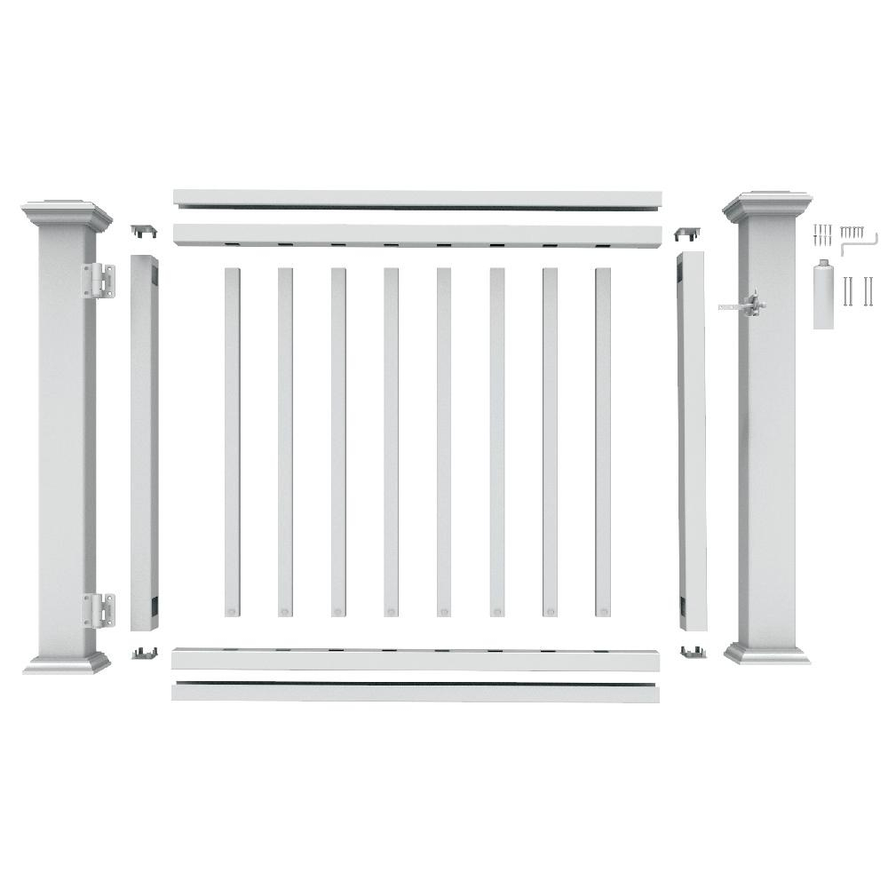 Veranda 36 In To 48 In White Polycomposite Rail Gate Kit 73040994 regarding dimensions 1000 X 1000