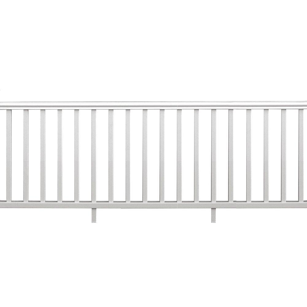 Veranda Traditional 8 Ft X 36 In White Polycomposite Rail Kit within measurements 1000 X 1000