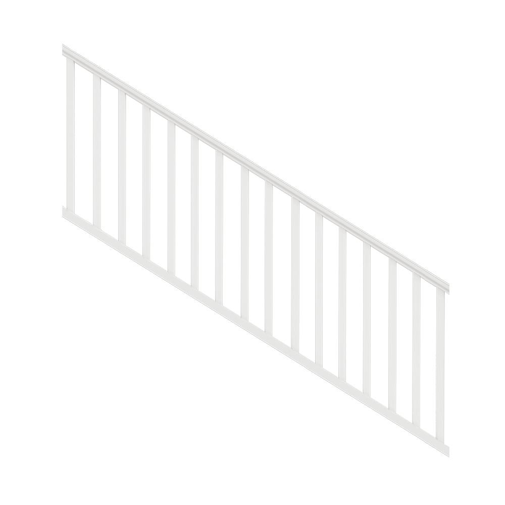 Veranda Traditional 8 Ft X 36 In White Polycomposite Stair Rail within size 1000 X 1000