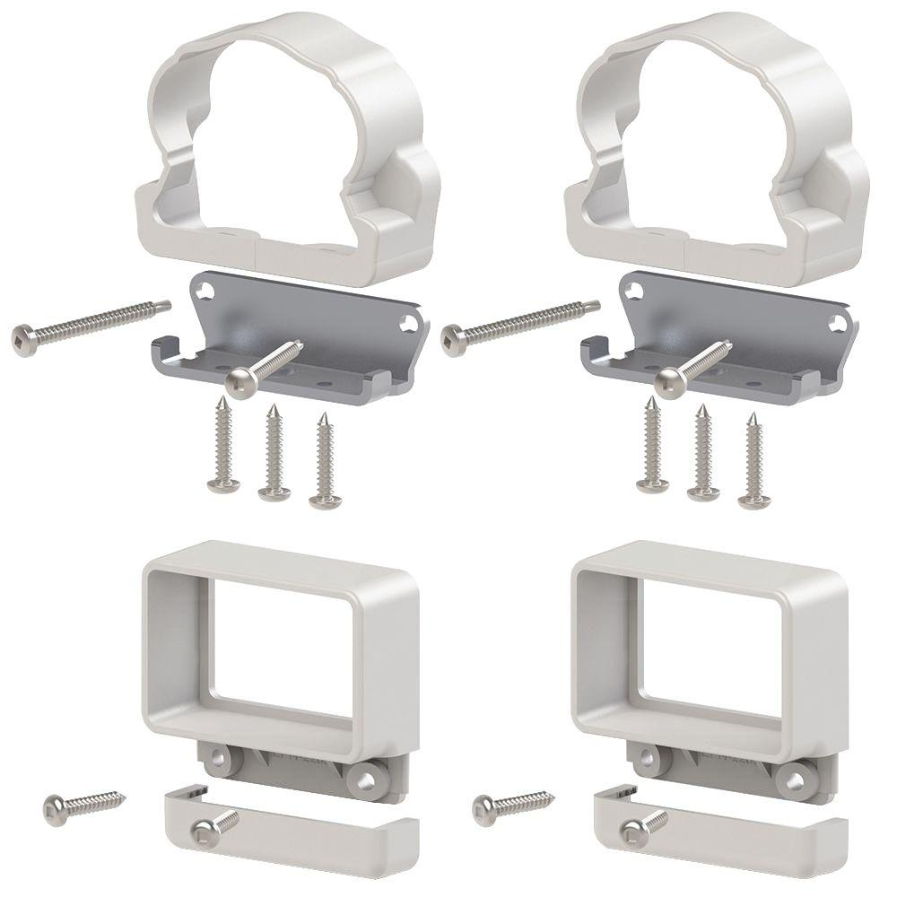 Veranda Traditionalwilliamsburg White Line Bracket Kit 4 Pack within dimensions 1000 X 1000