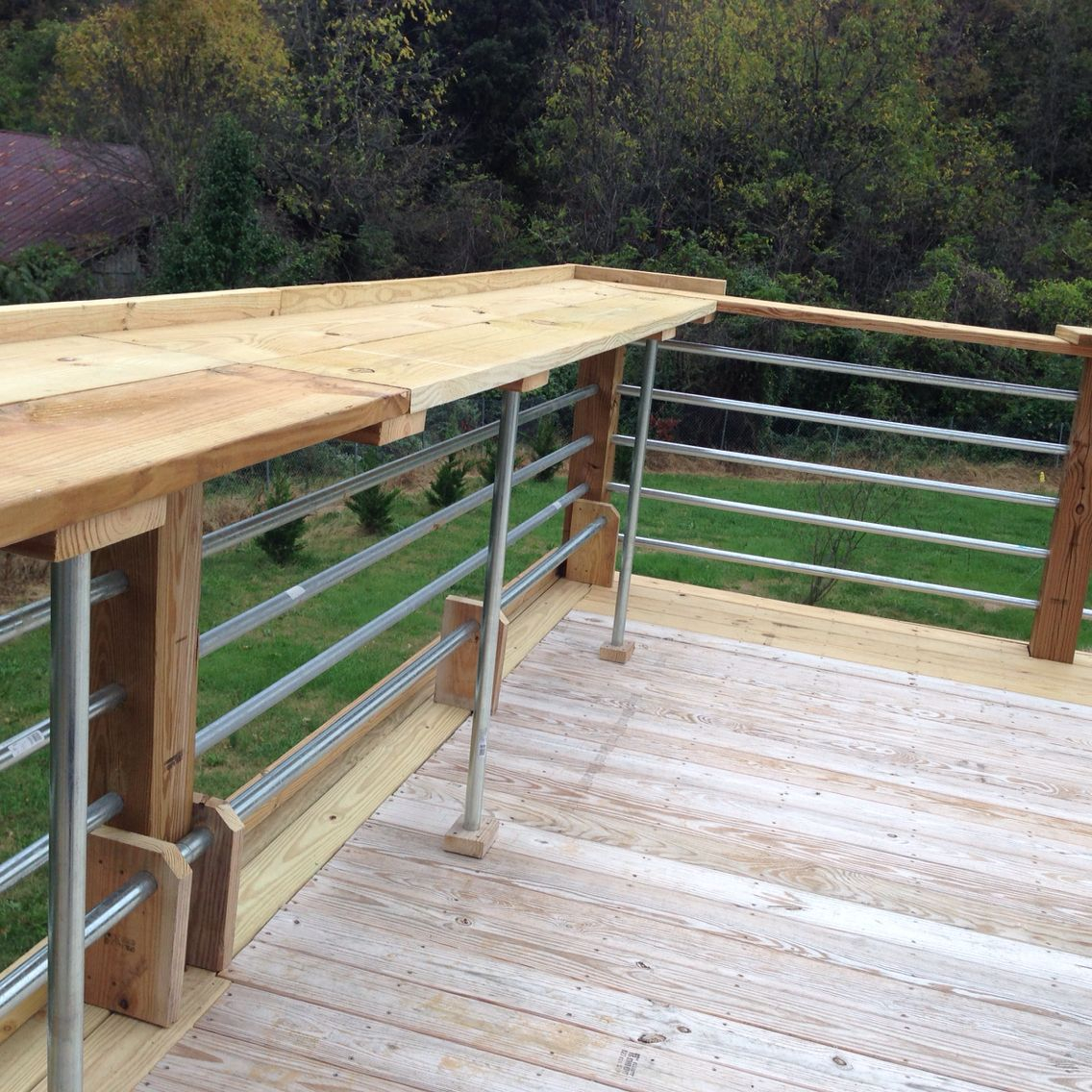 Very Modern Look Using 1 14 Conduit Railing Conduit Railing In for size 1136 X 1136