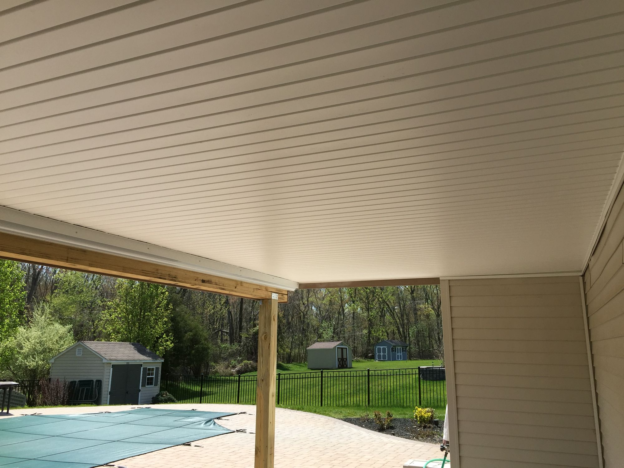 Vinyl Soffit For Gutter System Under Deck Decks I Built Beach inside measurements 2000 X 1500