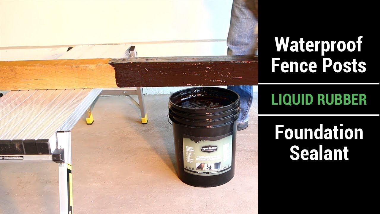 Waterproof Fence Posts Deck Posts And Deck Joists With Liquid Rubber Foundation Sealant Coating inside measurements 1280 X 720