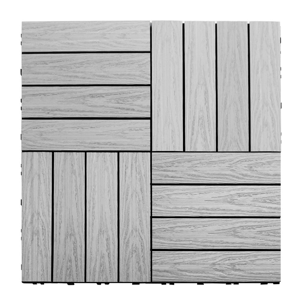 Wayfair Newtechwood Naturale Composite 12 X 12 Interlocking Deck with regard to dimensions 1000 X 1000