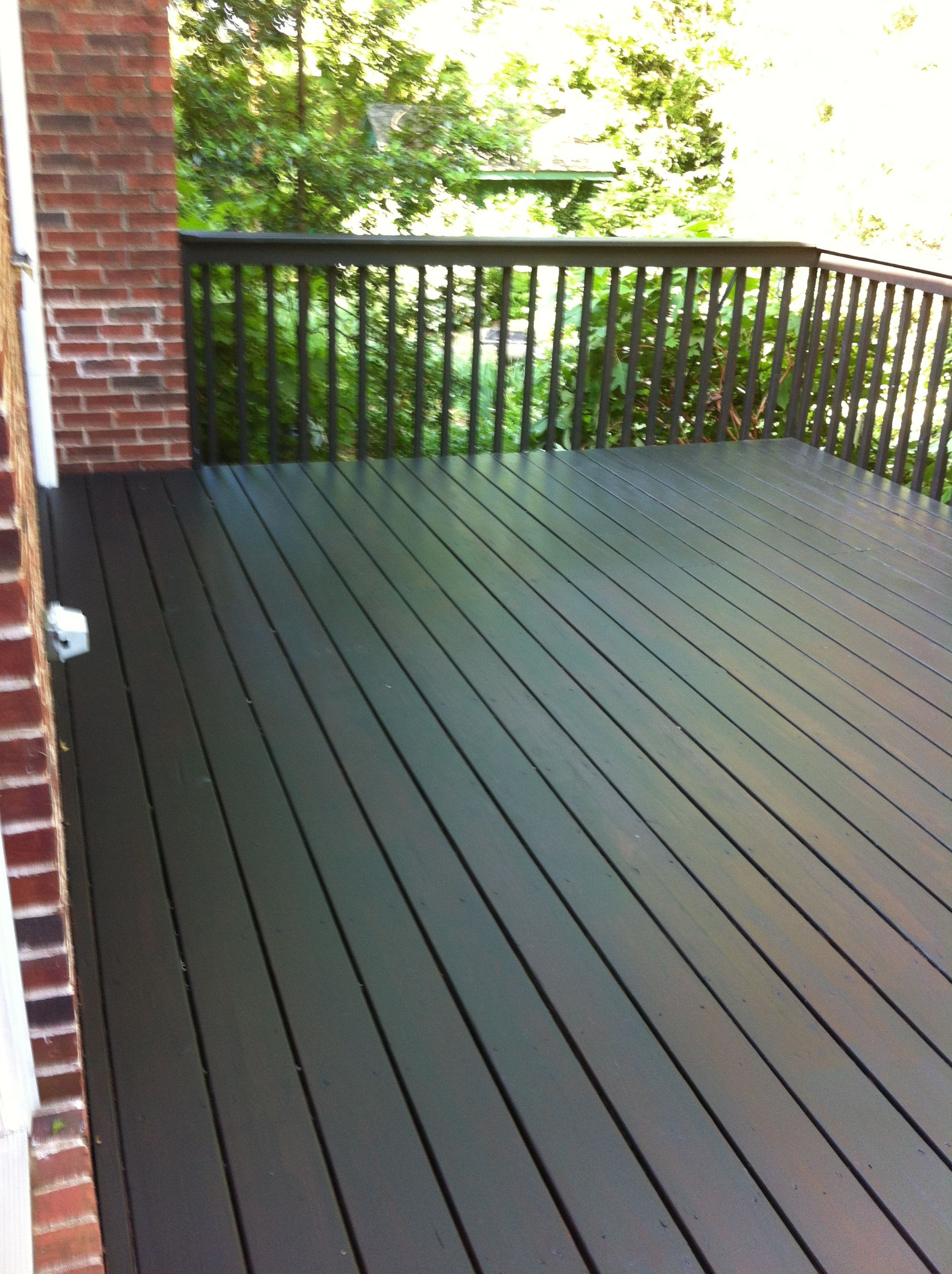 We Wound Up Using Behr Solid Stain In Slate We Chose It Because Of with size 1936 X 2592