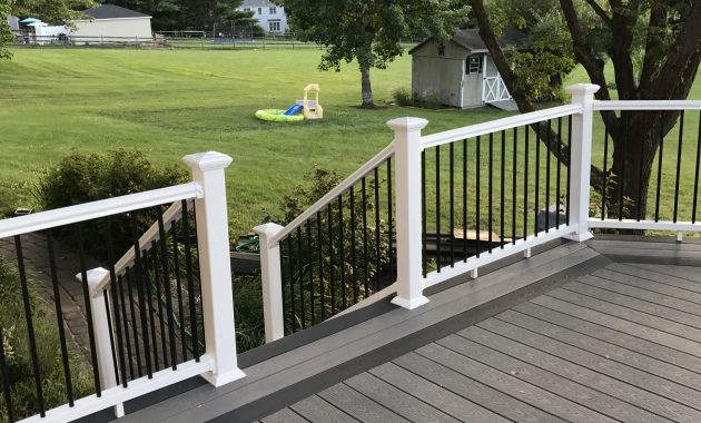 Winchester And Pebble Grey Trex Deck Deck In 2019 Deck Railings regarding size 3024 X 4032