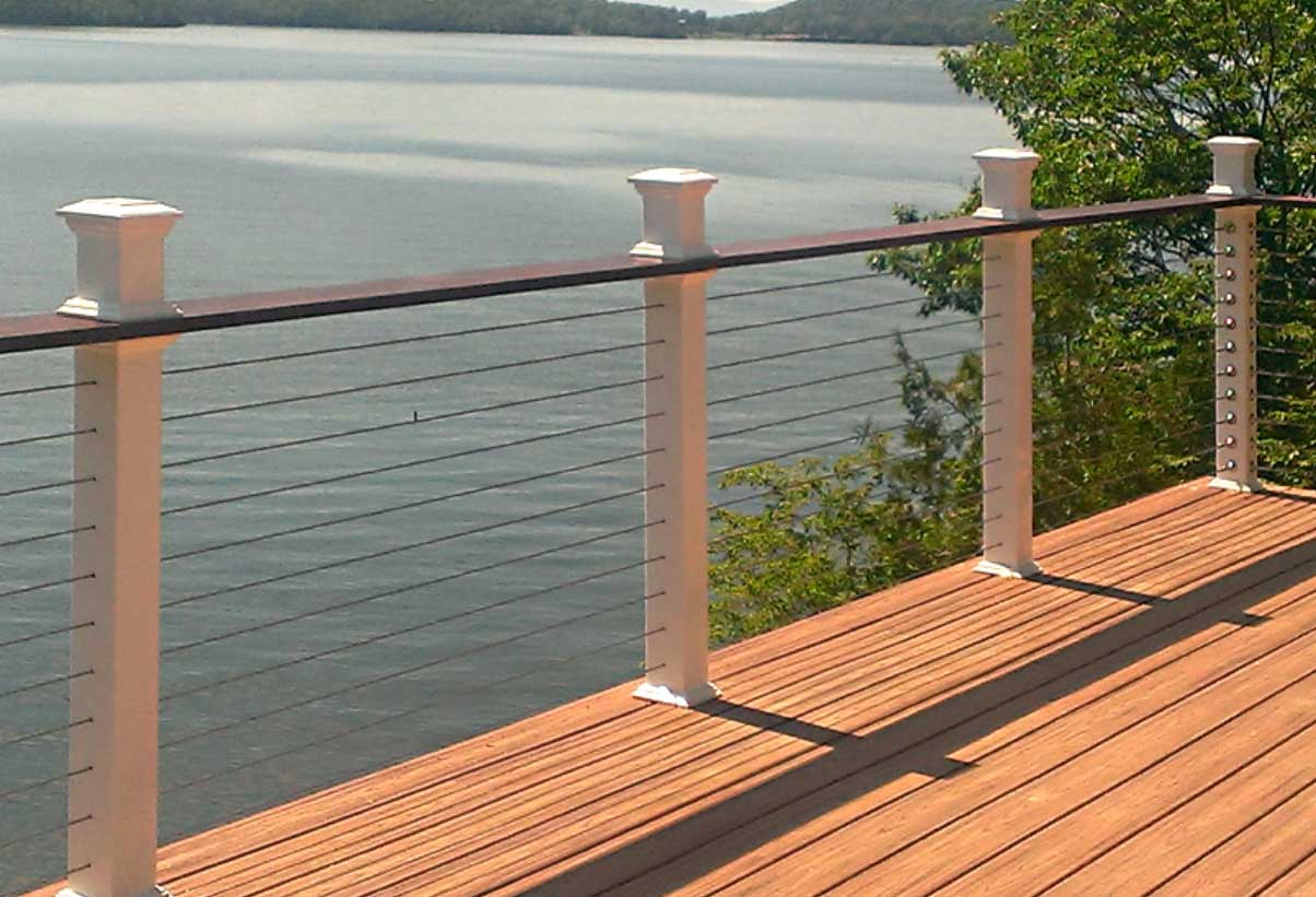 Wire Railing On Deck Robotena with proportions 1204 X 821