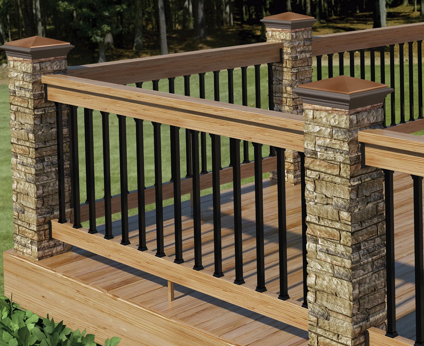 Wood And Metal Railings For Decks Railings Wood Deck Railing inside dimensions 1456 X 1189