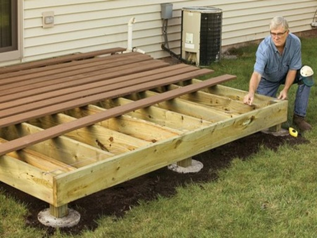 Wood Deck Plans Diy 12x12 Bull Decks Ideas Composite Decking Small intended for sizing 1024 X 768