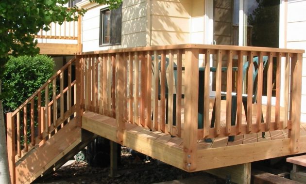 Wood Deck Railing Design Deck Deck Railing Design Wood Deck pertaining to sizing 1256 X 834