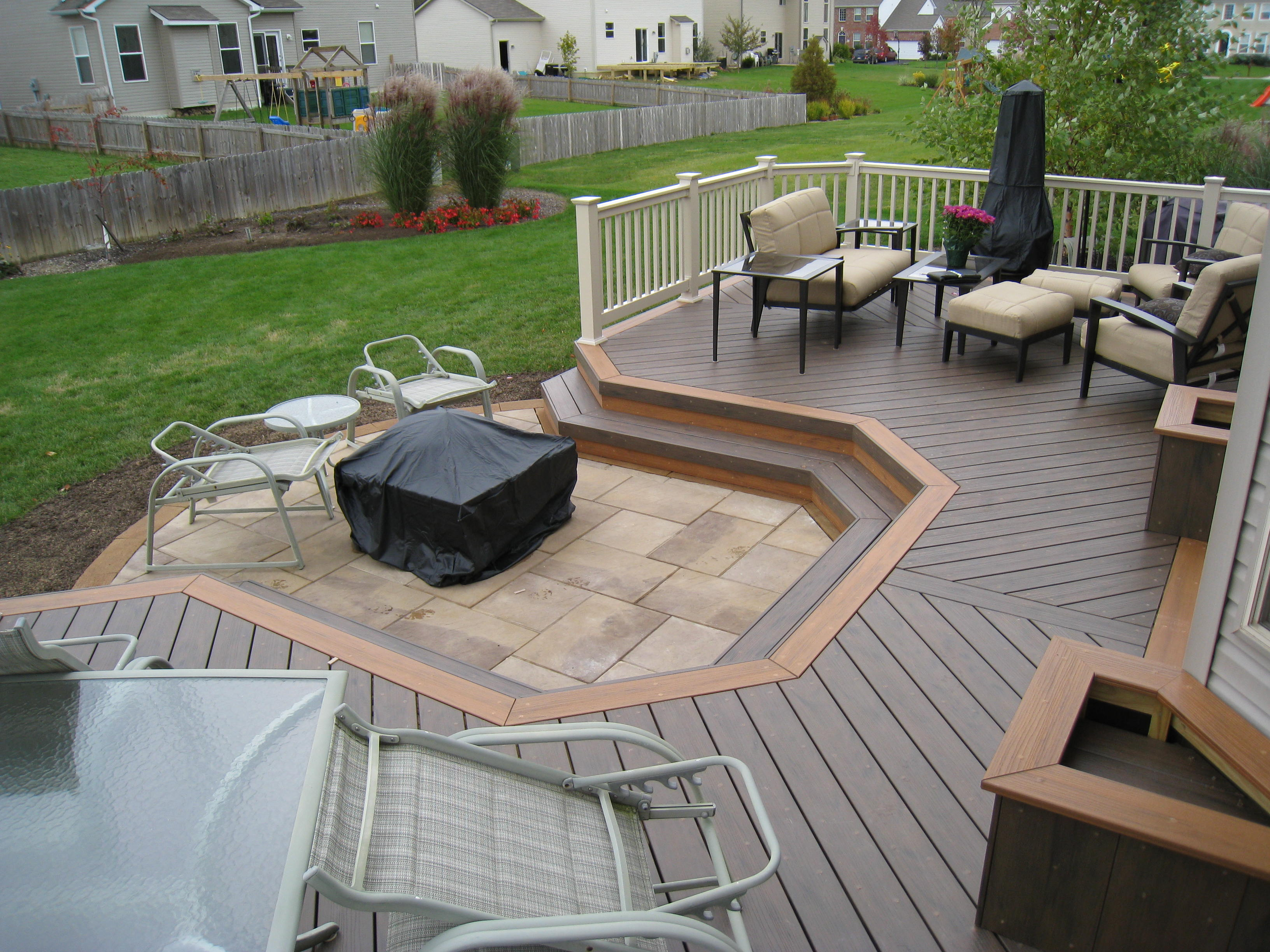 Wood Plastic Composites Vs Pvc Decking Columbus Decks Porches pertaining to dimensions 3264 X 2448