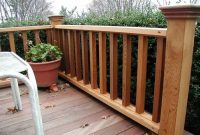 Wooden Backyard Deck Railing Best Backyard Deck Railing Design intended for proportions 1024 X 768