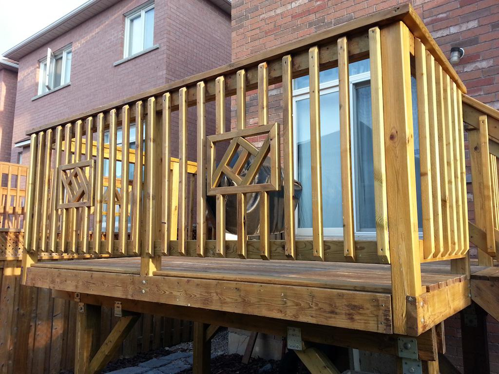 Wooden Deck Railing Plans All Furniture Simple Diy Deck Railing intended for size 1024 X 768