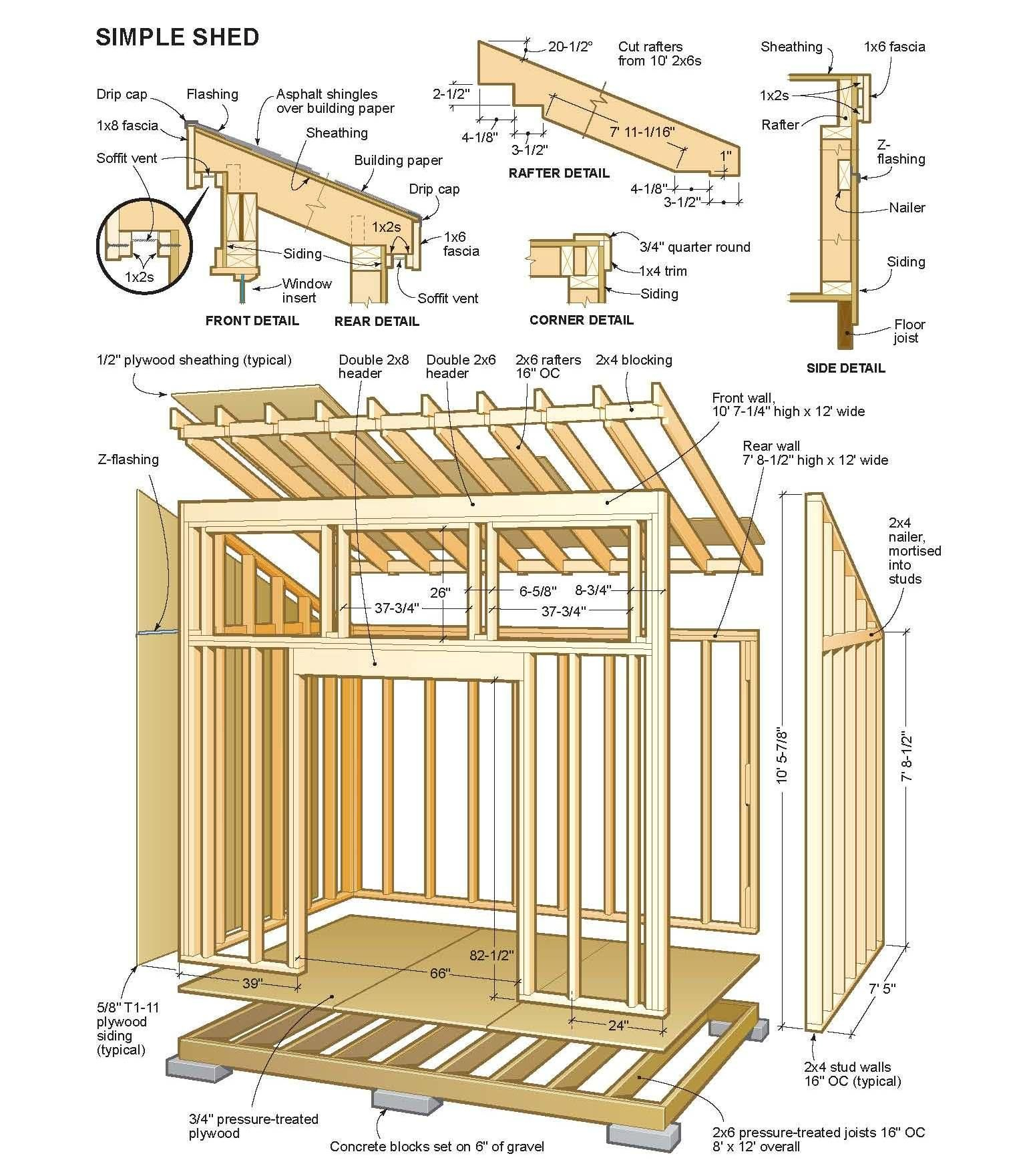 Wooden Shed Plans Projects To Try Shed Blueprints Free Shed pertaining to proportions 1550 X 1761