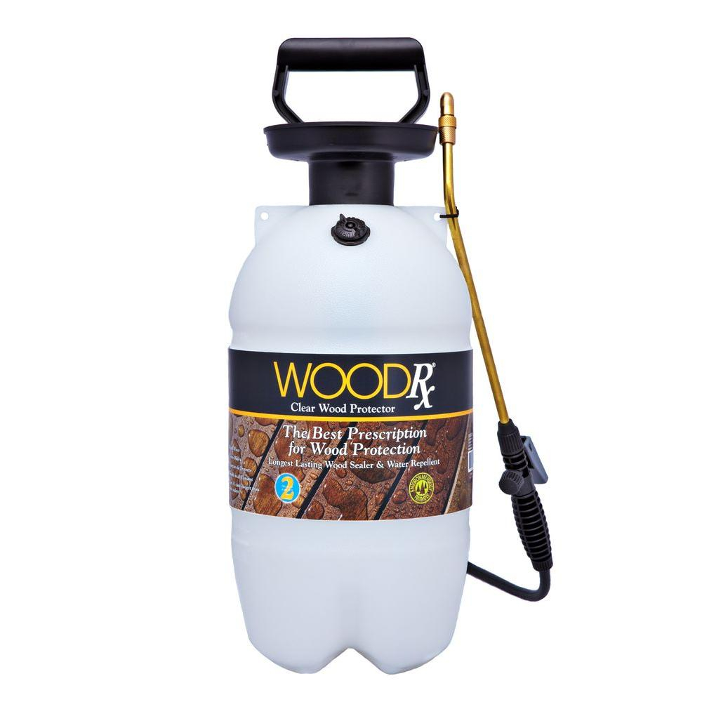 Woodrx 2 Gal Clear Wood Protector With Pump Sprayer And Fan Tip pertaining to dimensions 1000 X 1000