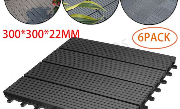 Wpc Decking Tiles Outdoor Patio Interlocking Rugged Nonslip Puzzle with regard to measurements 1000 X 1000