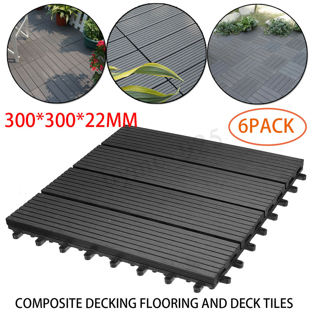 Wpc Decking Tiles Outdoor Patio Interlocking Rugged Nonslip Puzzle with regard to measurements 1000 X 1000