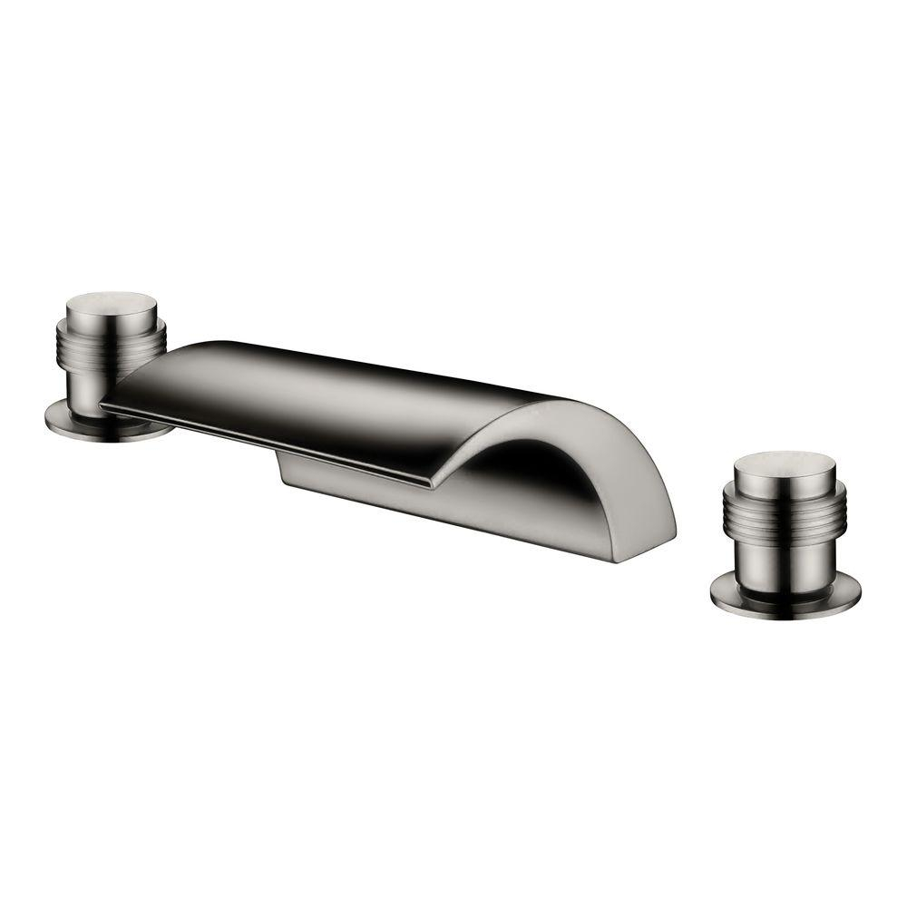 Yosemite Home Decor 2 Handle Deck Mount Waterfall Roman Tub Faucet throughout sizing 1000 X 1000