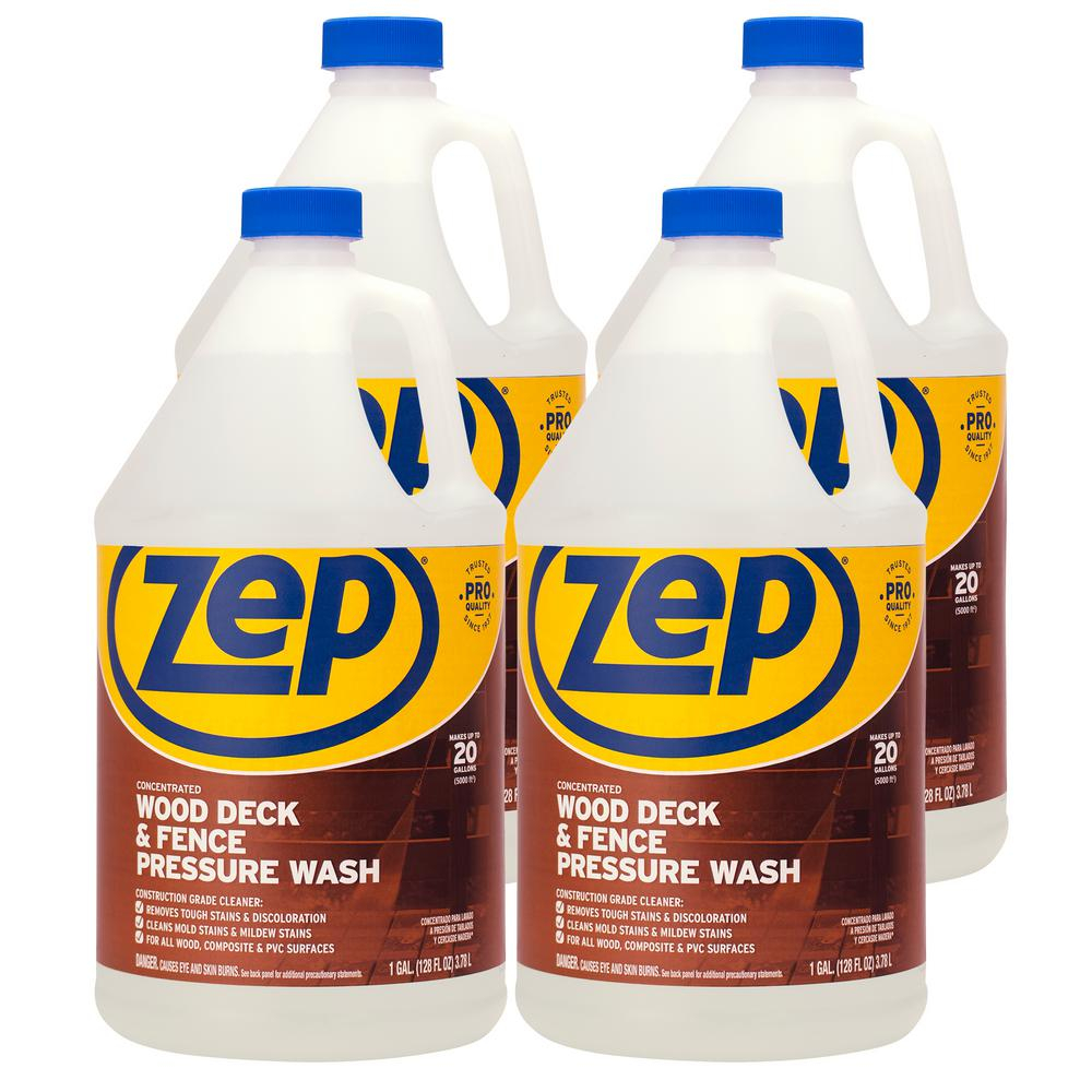 Zep 1 Gallon Deck And Fence Cleaner Case Of 4 Zudfw128 The Home with regard to dimensions 1000 X 1000