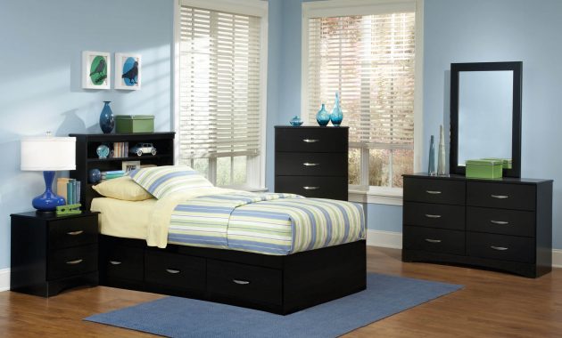 115 Kith Jacob Twin Black Storage Bedroom Set with regard to proportions 2050 X 1614