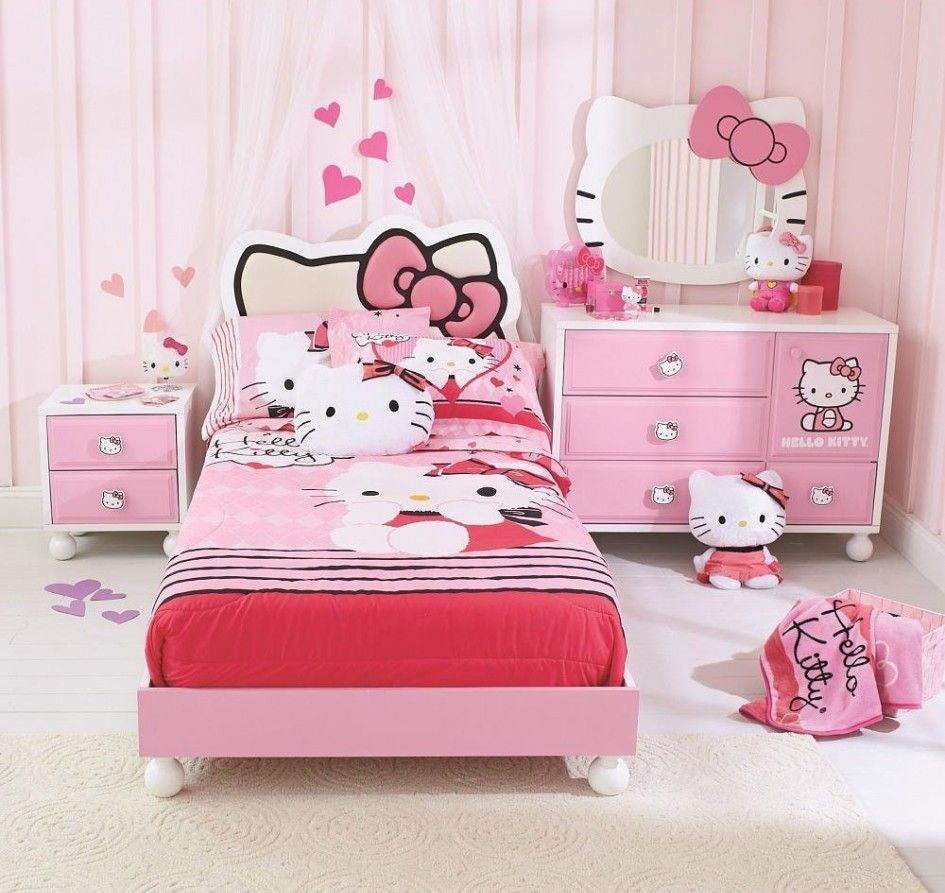 15 Perfect Ideas For Creating Lovely Hello Kitty Bedroom Zah with dimensions 945 X 893
