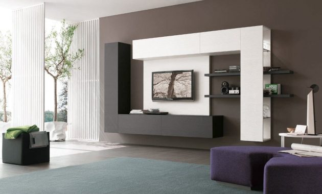 19 Impressive Contemporary Tv Wall Unit Designs For Your Living Room in proportions 1198 X 900