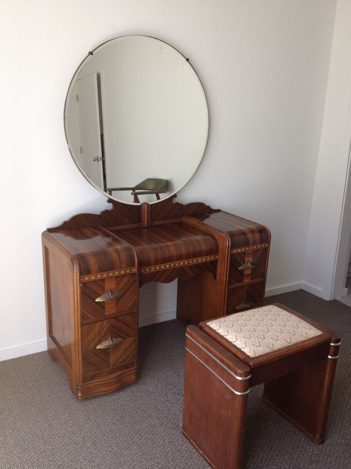 1930s Art Deco Waterfall Bedroom Furniture 6 Pieces 90000 Via for measurements 1125 X 1500