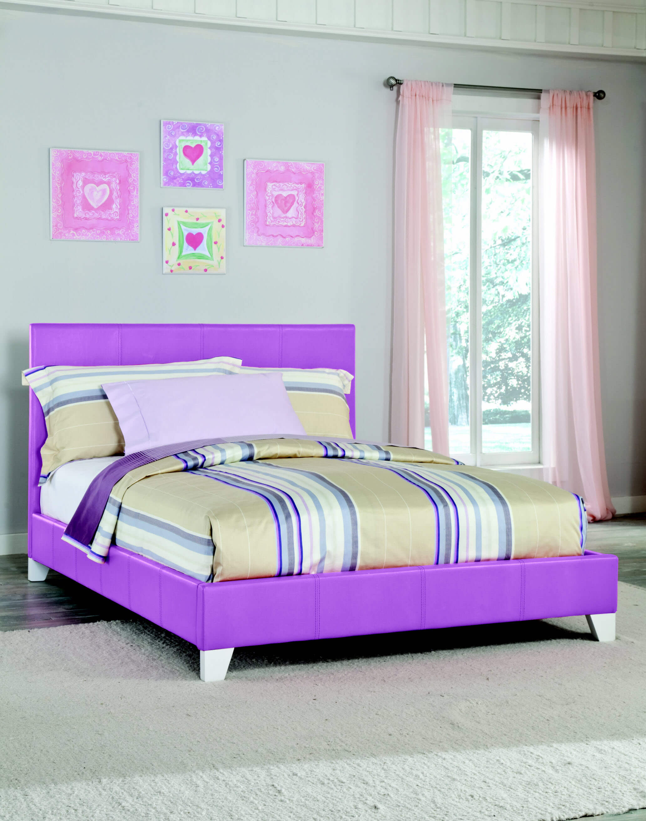 269 Kith Twin Purple Girls Bed for sizing 2064 X 2622