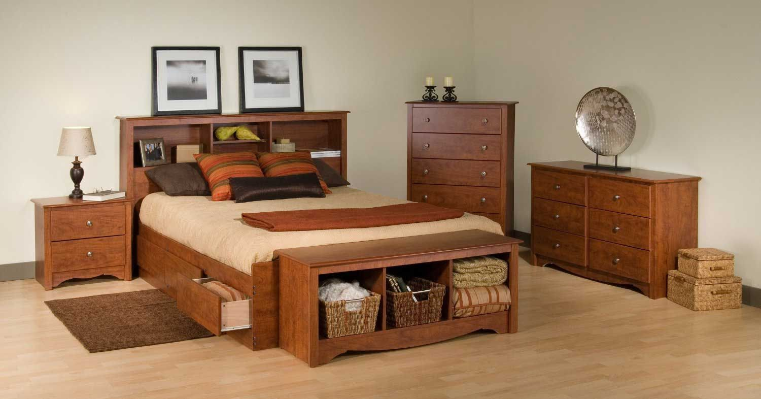 3 Discount Prepac Monterey Queen Platform Storage Bed Set With Free intended for measurements 1500 X 786