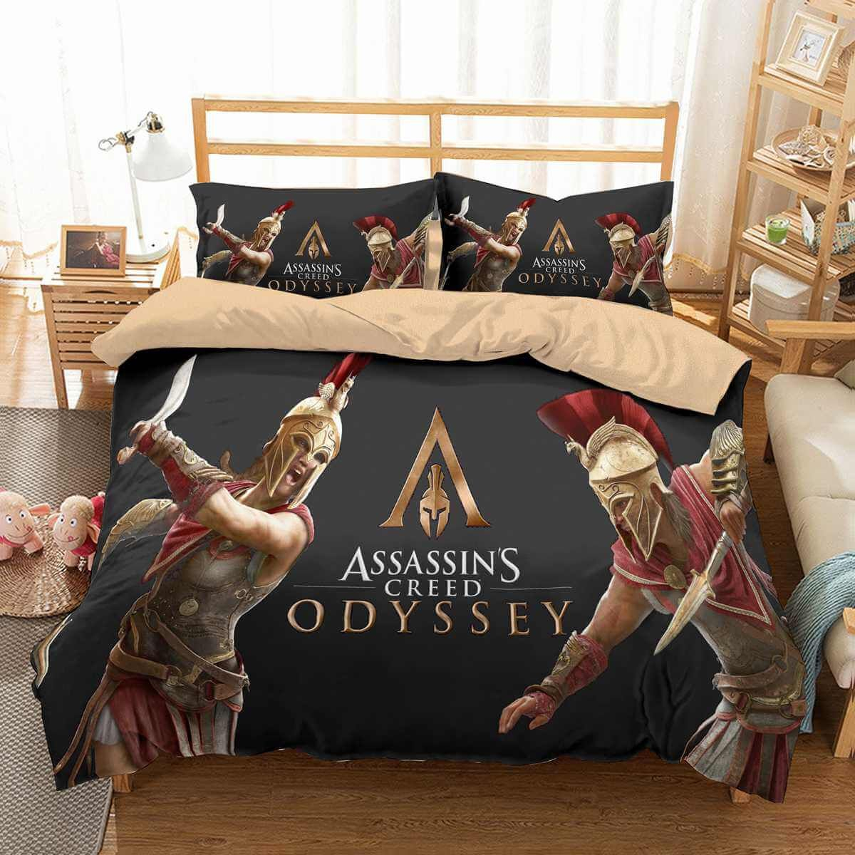 3d Customize Assassins Creed Odyssey Bedding Set Duvet Cover Set for dimensions 1200 X 1200