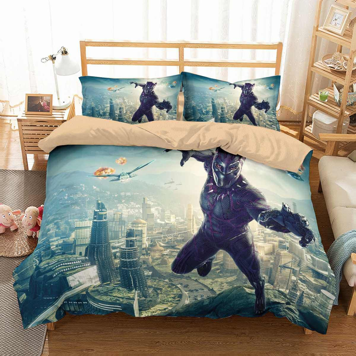 3d Customize Black Panther Bedding Set Duvet Cover Set Bedroom Set throughout dimensions 1200 X 1200