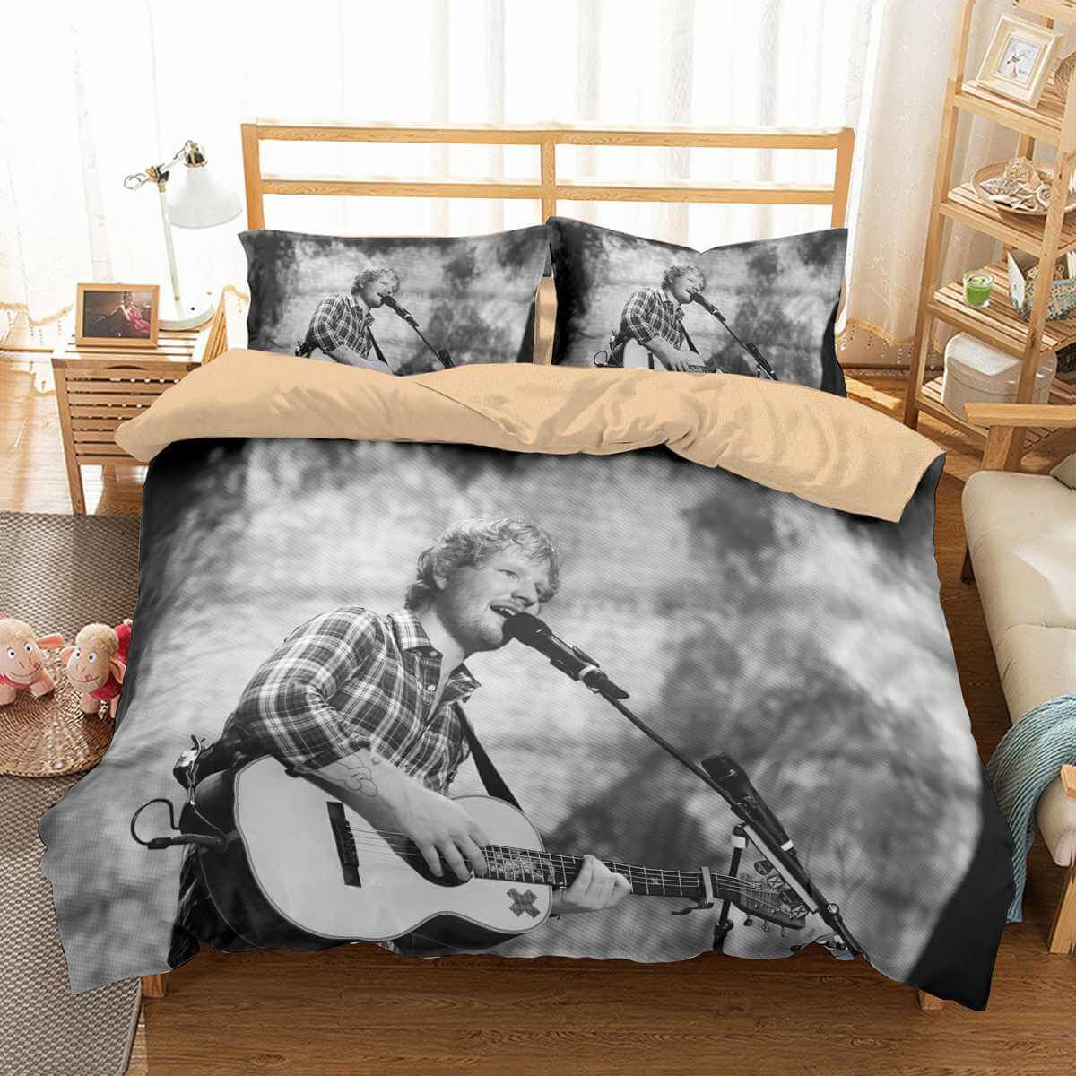 3d Customize Ed Sheeran Bedding Set Duvet Cover Set Bedroom Set throughout proportions 1200 X 1200