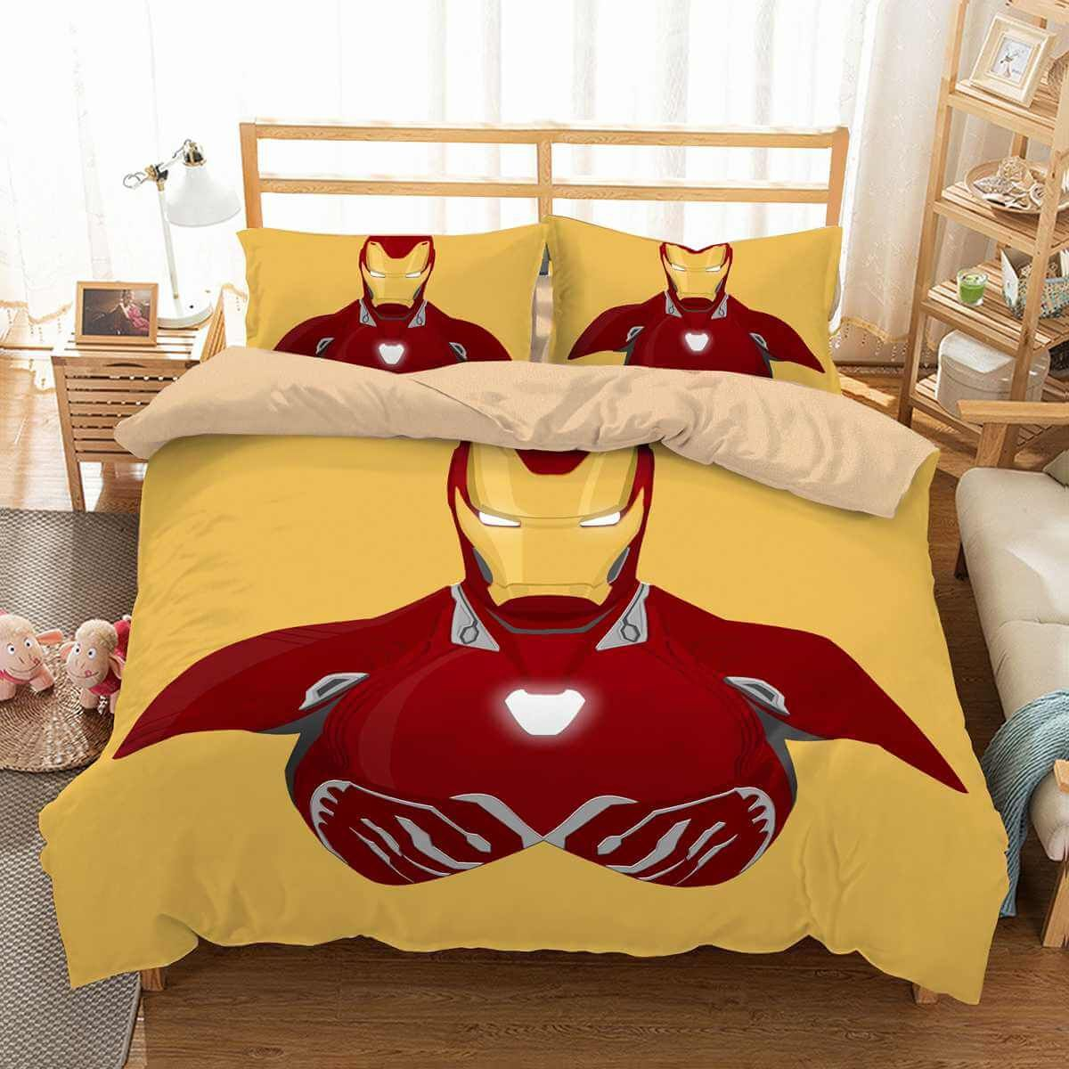 3d Customize Iron Man Bedding Set Duvet Cover Set Bedroom Set throughout size 1200 X 1200