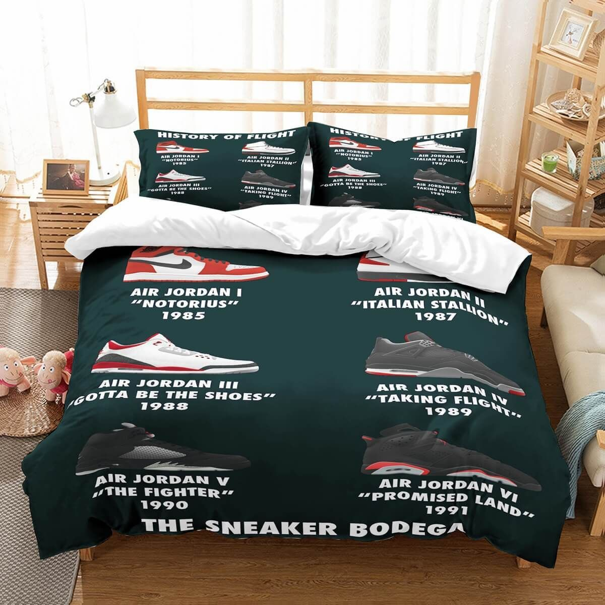 3d Customize Jordan Shoes Bedding Set Duvet Cover Set Bedroom Set intended for measurements 1200 X 1200