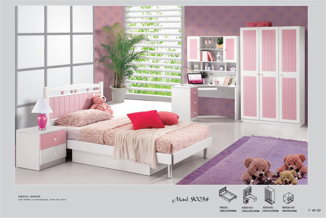 4 Pcs White Pink Modern Princess Girl Children Bedroom Furniture within measurements 1101 X 736