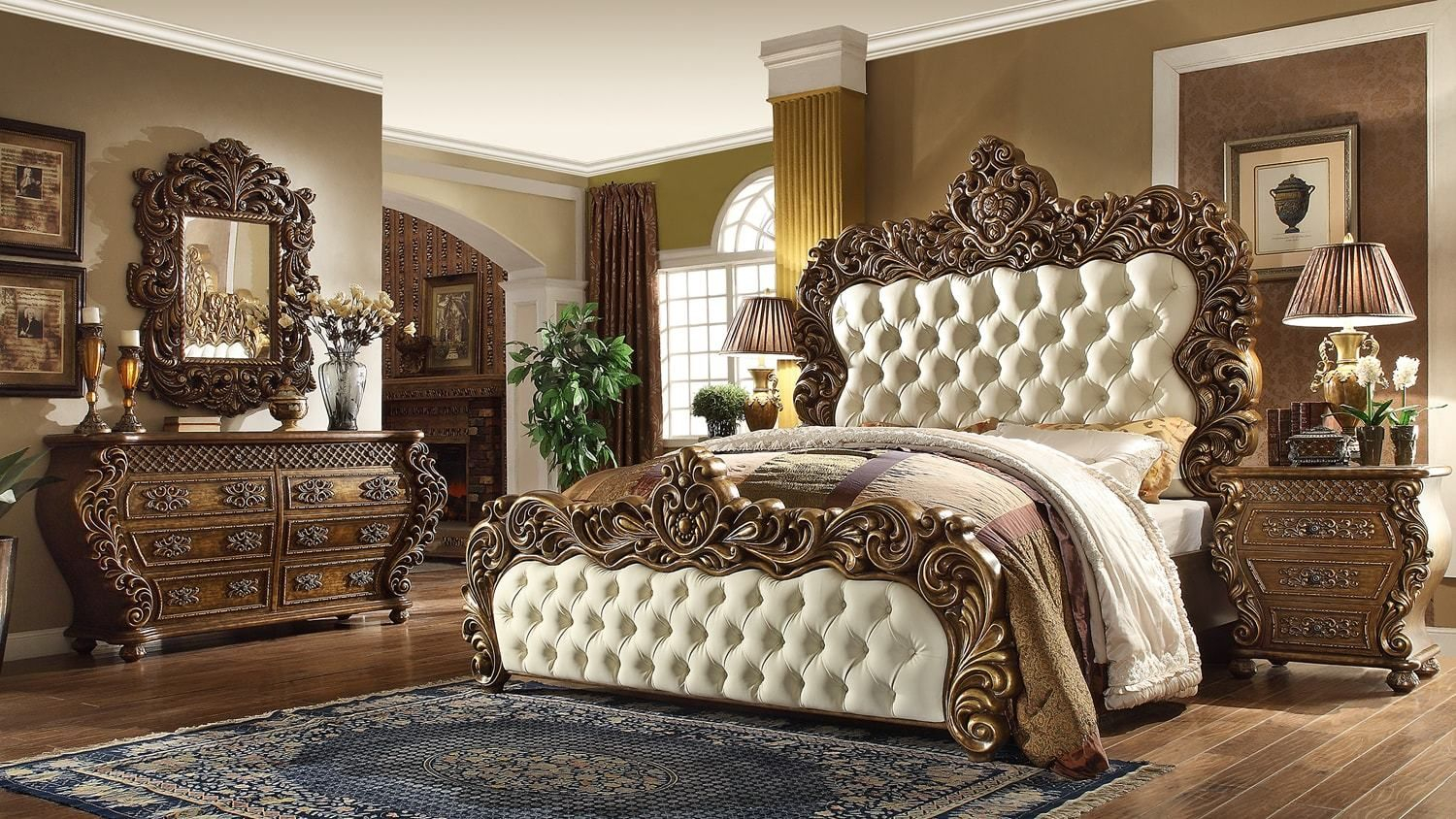 4 Piece Traditional Hd 8011 Bedroom Set King Size Only In 2019 in size 1500 X 844