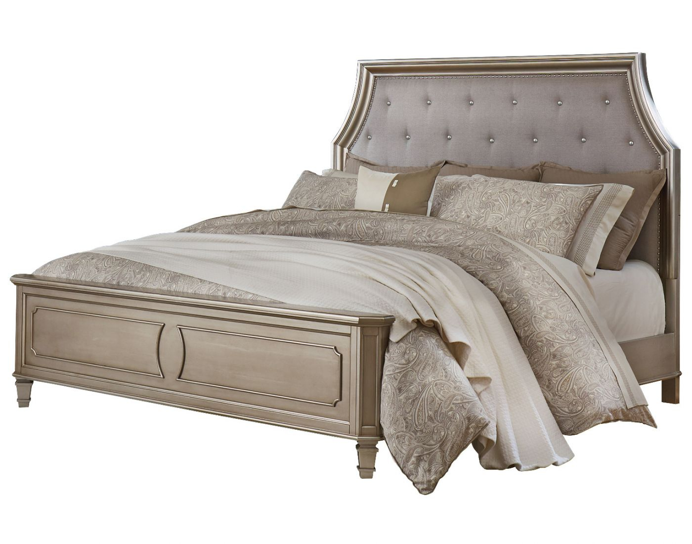 6 Pc Windsor Silver Bedroom Set inside proportions 1400 X 1100