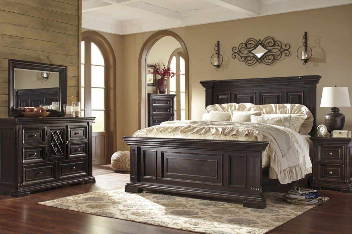 64 Stunning Dark Wood Bedroom Furniture Ideas Master Bedroom with measurements 1230 X 820